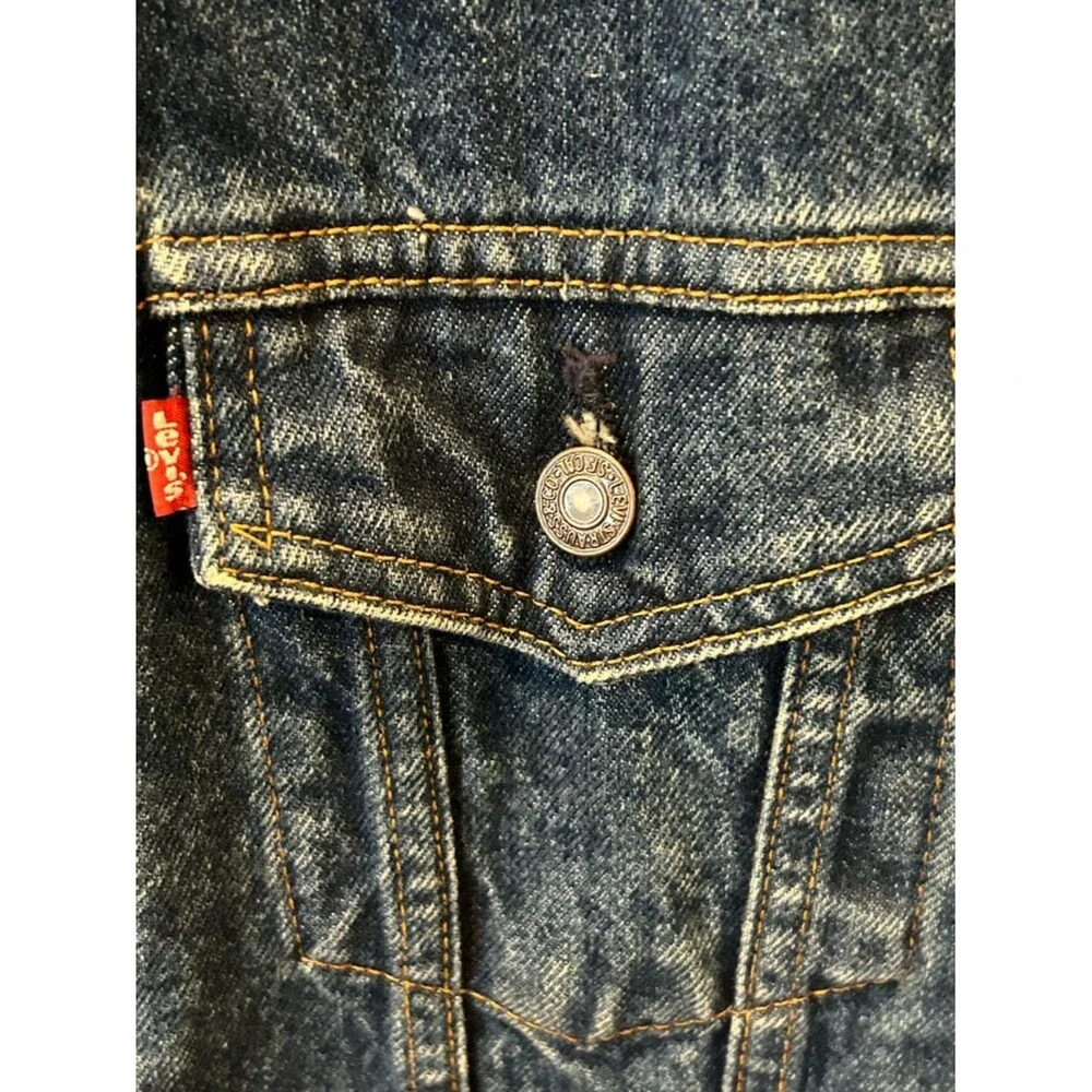 Levi's Vintage Harley Davidson Denim Vest - Size XL